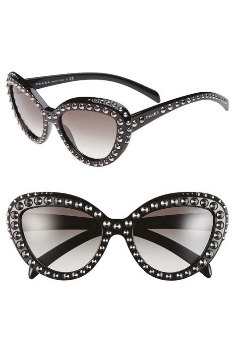 prada cat's eye glasses|prada cat eye studded sunglasses.